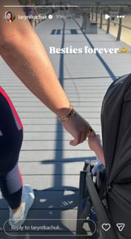 Brady Tkachuk's sister Taryn Tkachuk IG story - Credit @ taryntkachuk