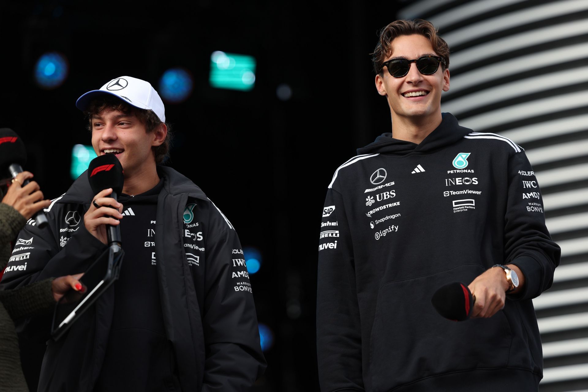 George Russell and Kimi Antonelli at the Dutch Grand Prix - Source: Getty
