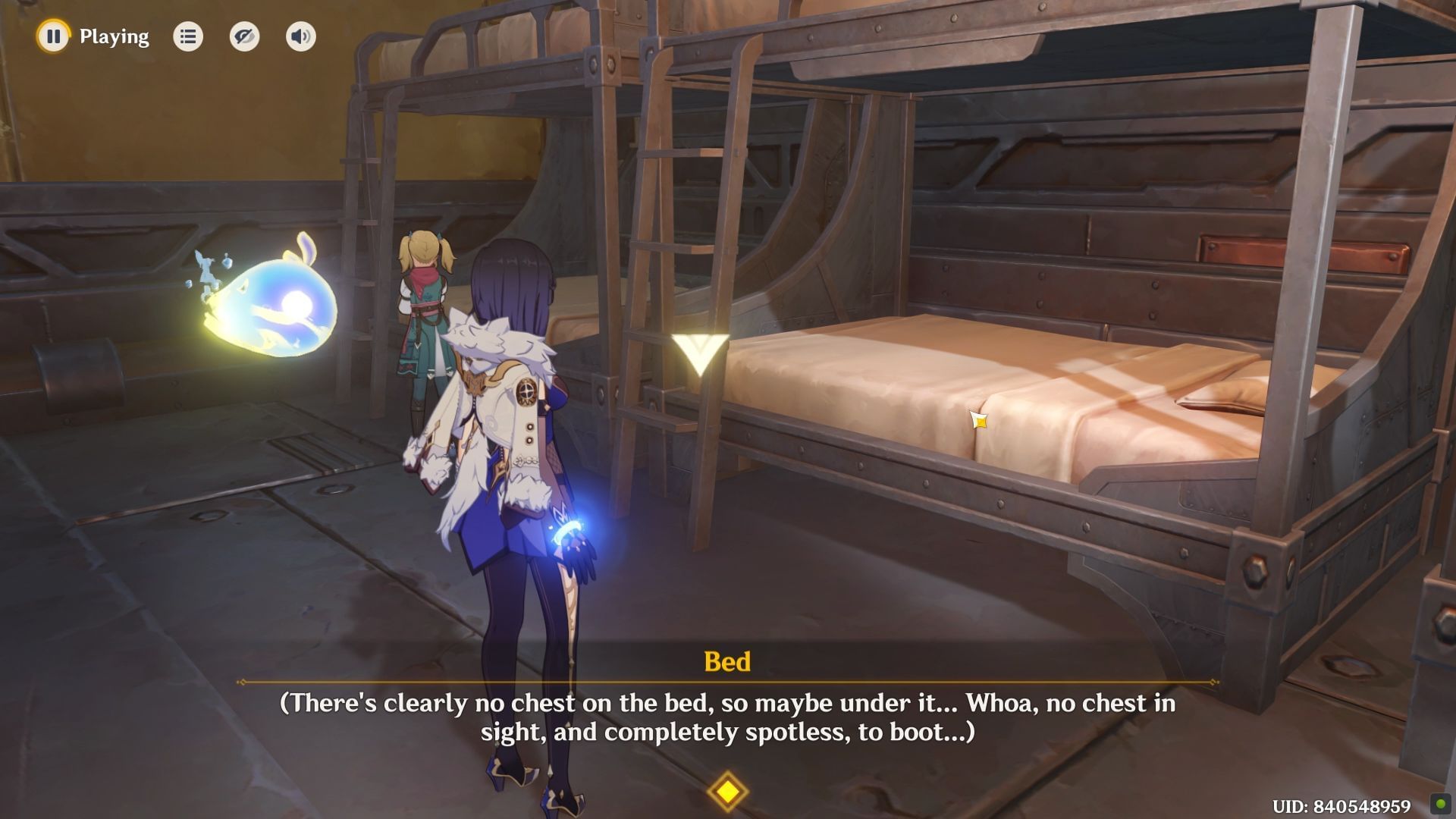 Investigate the dormitory (Image via HoYoverse)