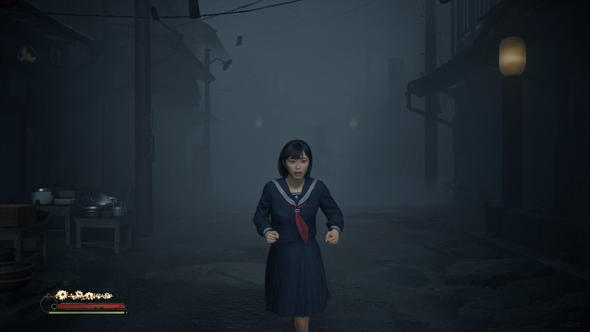 Run to escape from the fog monster&#039;s chase (Image via KONAMI)