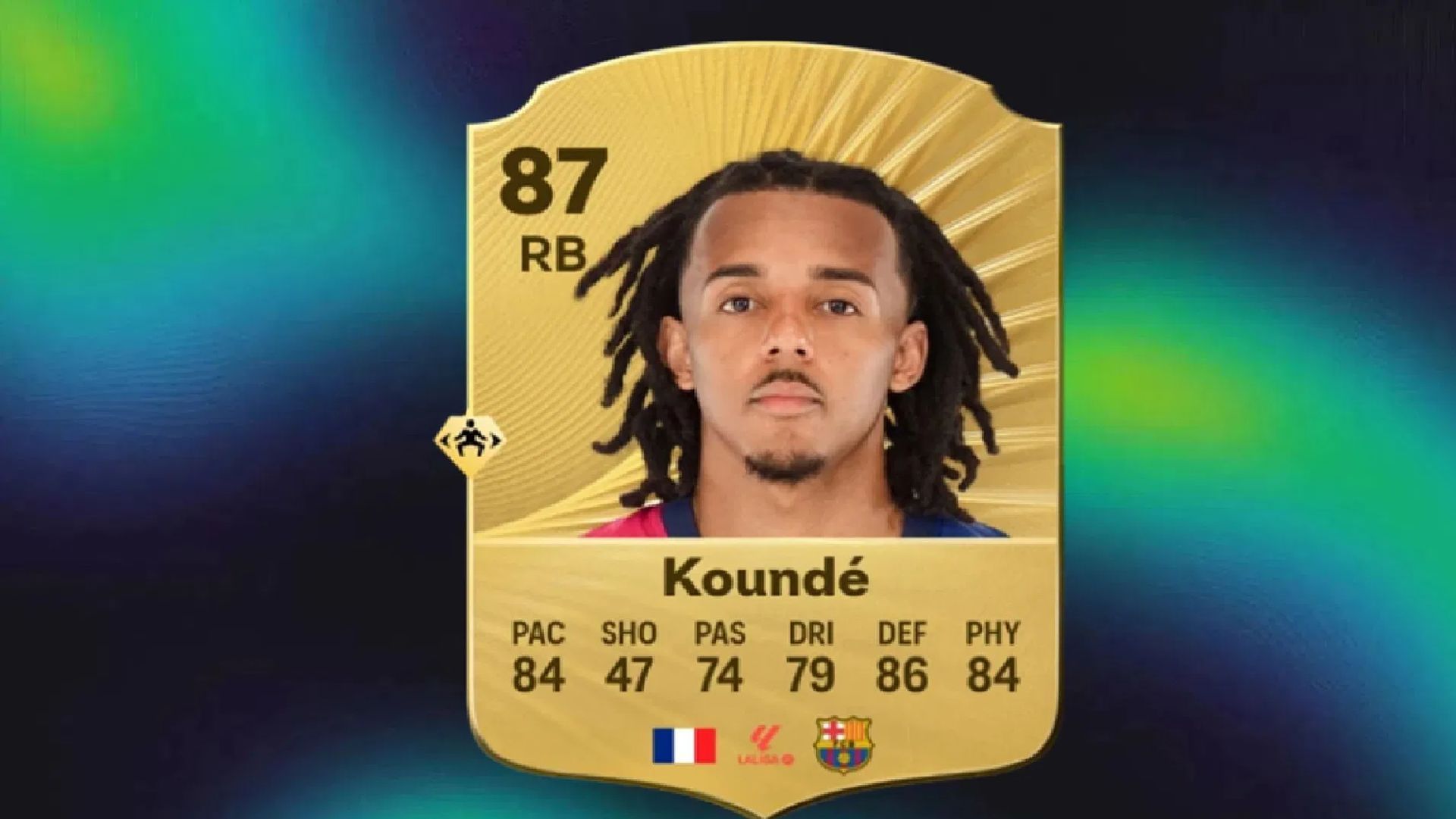 Kounde is among the best right-backs in EA FC 26 (Image via EA Sports)