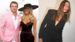 Braxton Berrios' GF Alix Earle drops 1-word reaction as Justin Bieber's wife Hailey poses in butter yellow lingerie-inspired romper in Paris