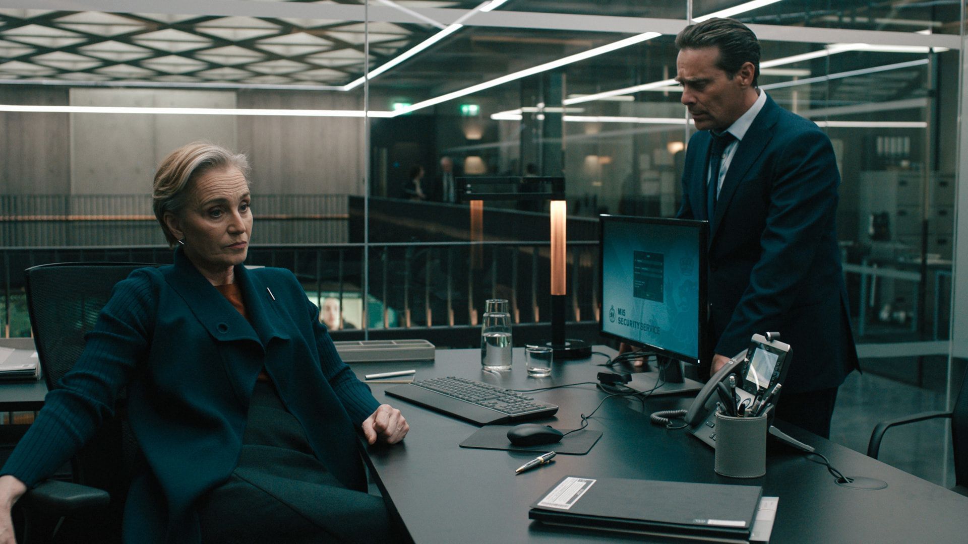 Diana must answer some questions (Image via Apple TV)