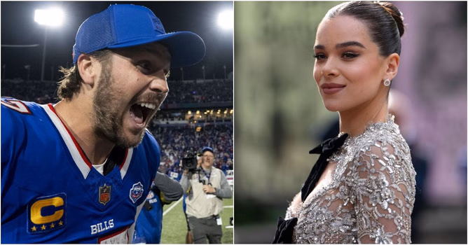 Watch: Unseen video of Hailee Steinfeld cheering for Josh Allen during Bills' sensational 16-point comeback win vs. Ravens