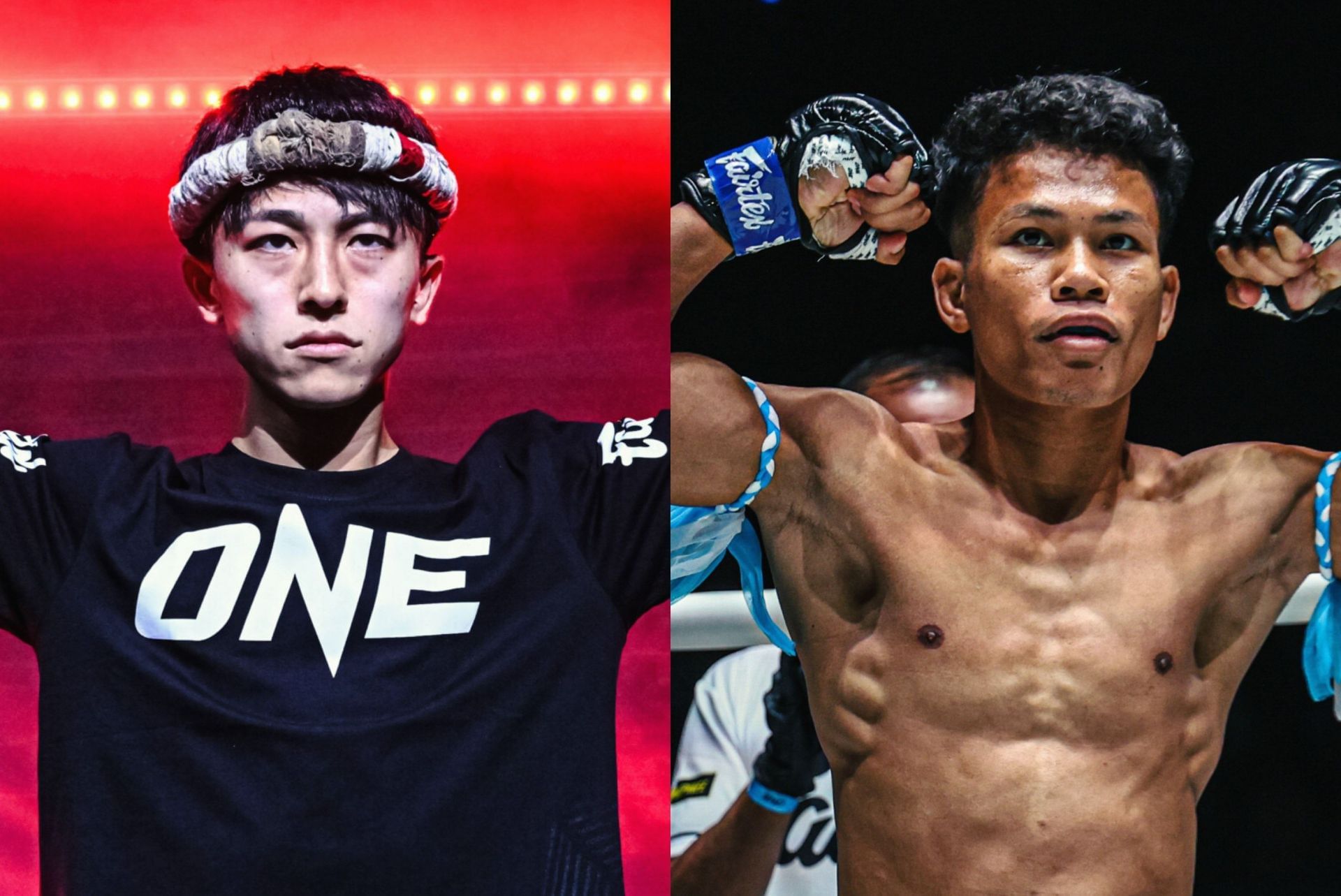 (From left) Nadaka and Numsurin Chor Ketwina can leave Tokyo with 26 pounds of gold in their bag on November 16. [Images: ONE Championship]