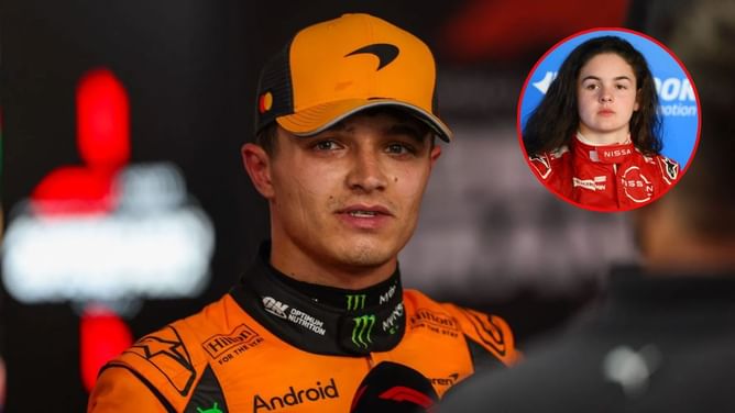 F1 Academy champ highlights Lando Norris' "rookie" mistake after McLaren's Baku debacle