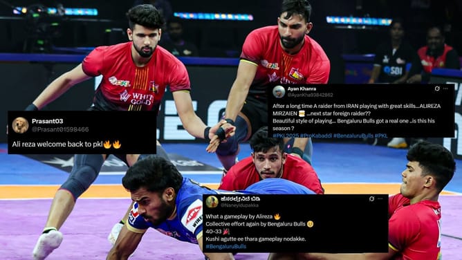 "What a gameplay by Alireza" - Fans hail Bengaluru Bulls' Iranian star after stellar Super 10 against Haryana Steelers in Pro Kabaddi 2025