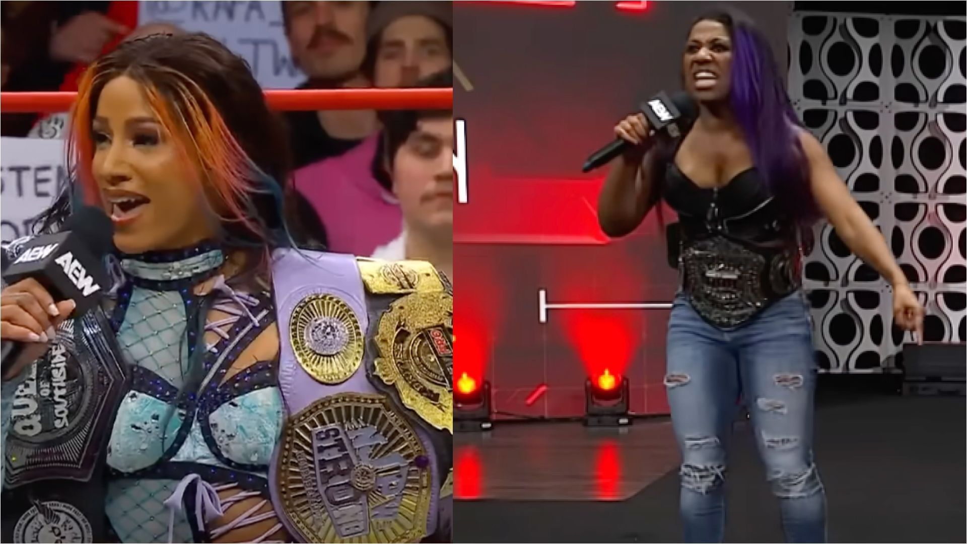 Mercedes Mone and Athena