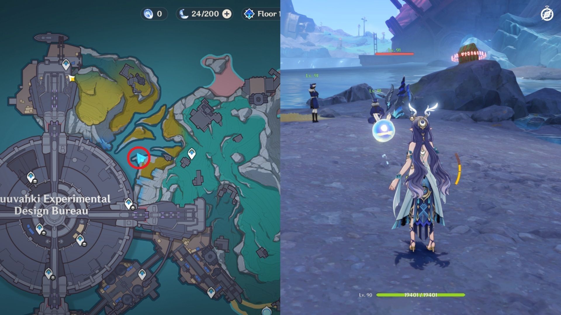 Remarkable Chest outside the Kuuvahki Experimental Design Bureau (Image via HoYoverse)