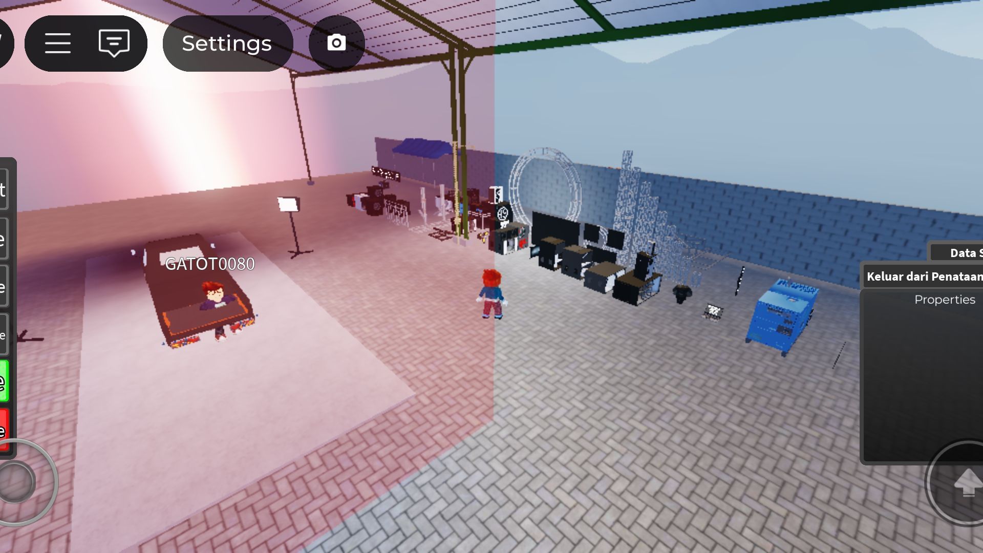 Game hub to modify your rigs (Image via Roblox)