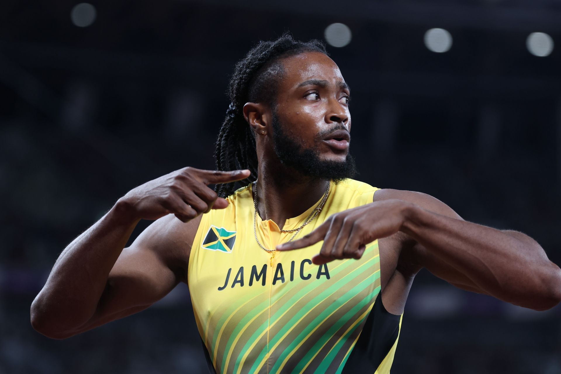 Kishane Thompson qualified for the 100m semis of the World Athletics Championships 2025 (Image via: Getty)
