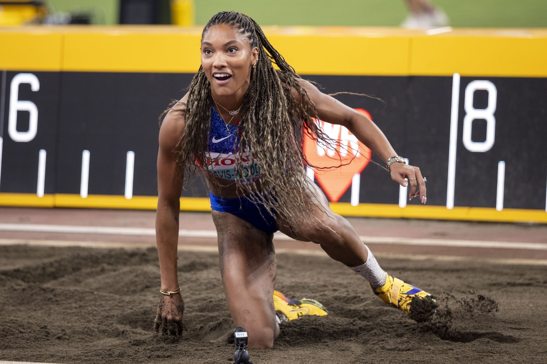 Tara Davis-Woodhall in action at the Tokyo World Championships 2025 [Image Source : Getty]