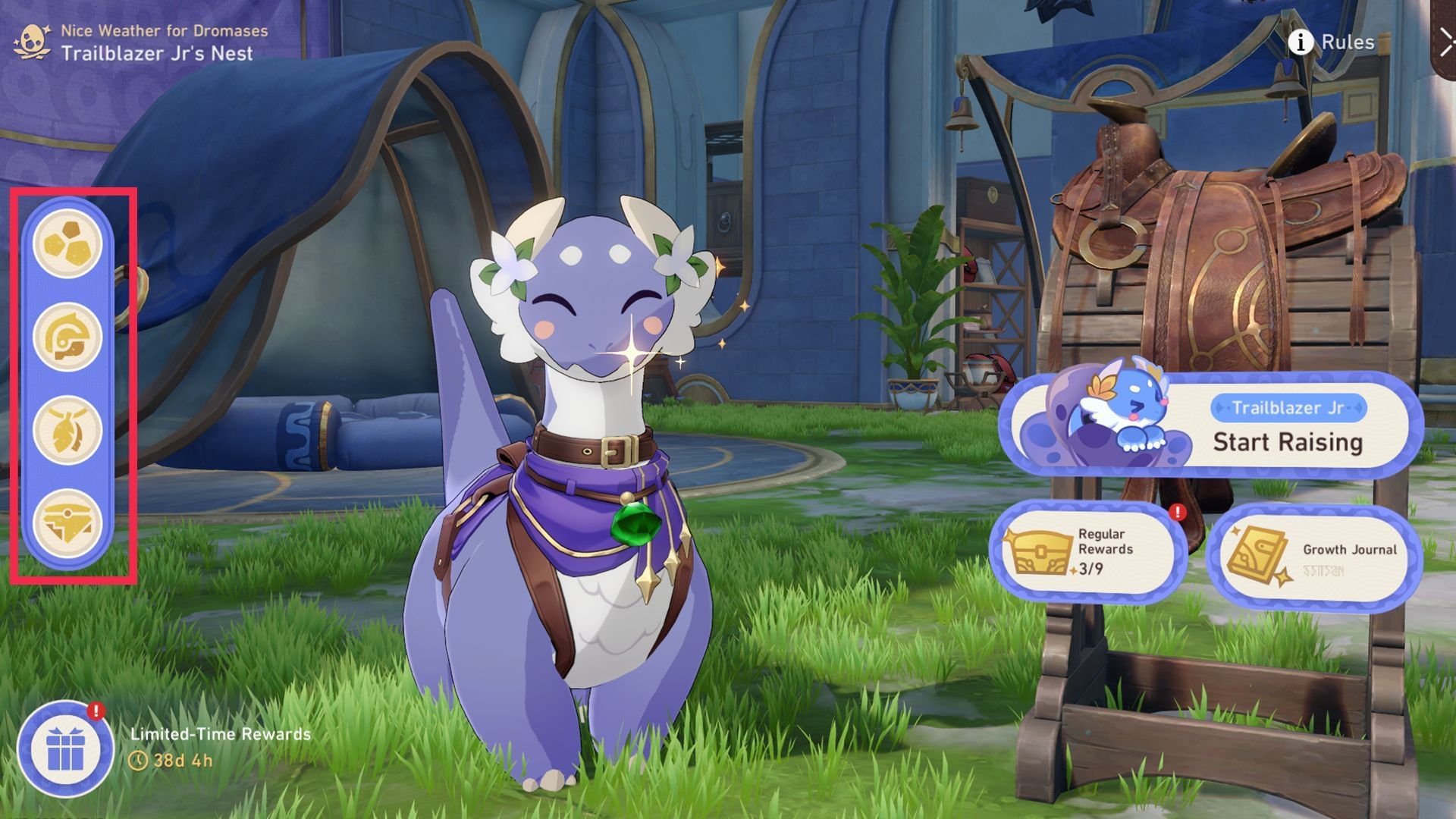 Use the Grumph Closet to change how the Dromas looks (Image via Sportskeeda Gaming/HoYoverse)
