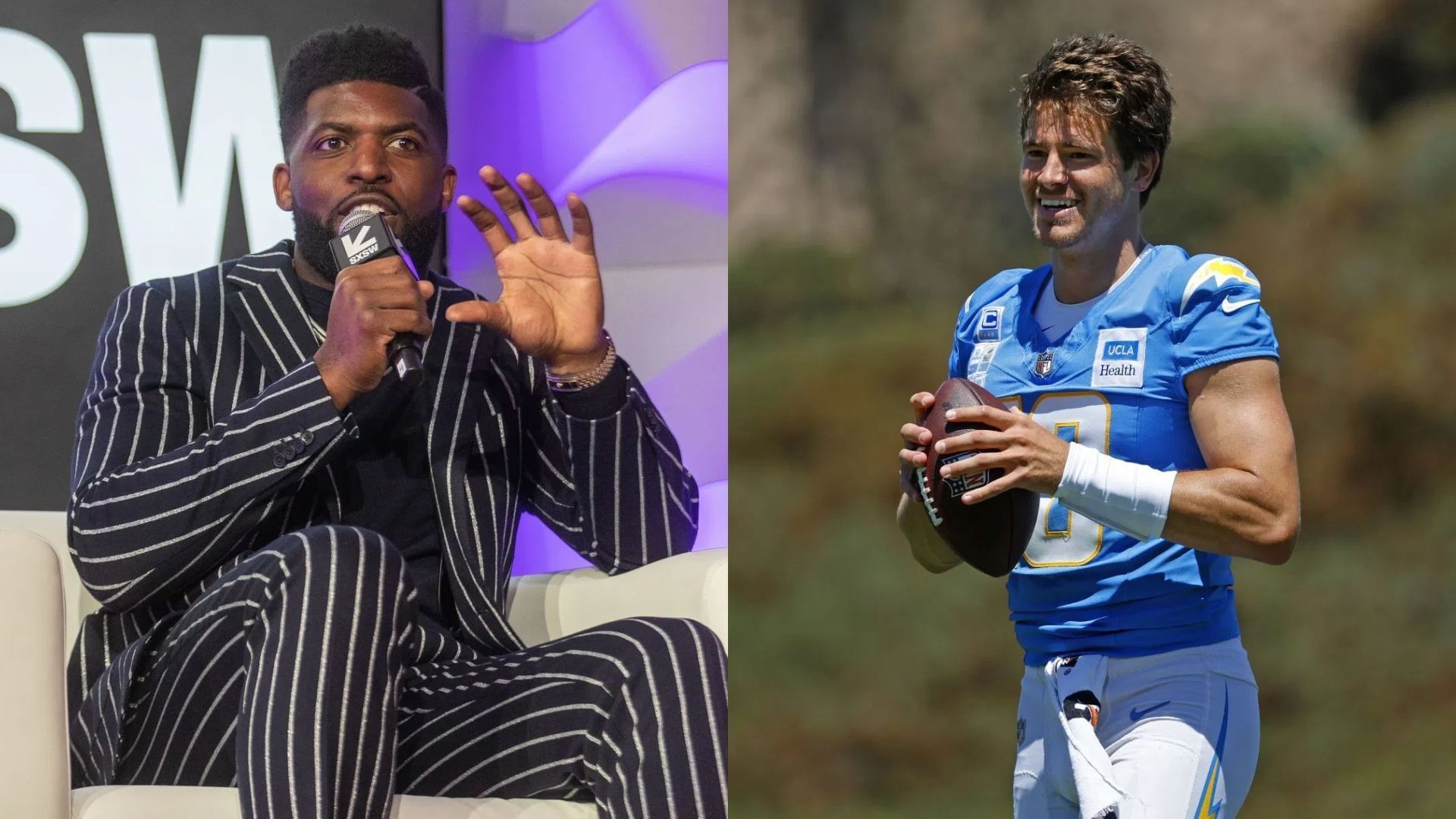 Emmanuel Acho reacts to Justin Herbert