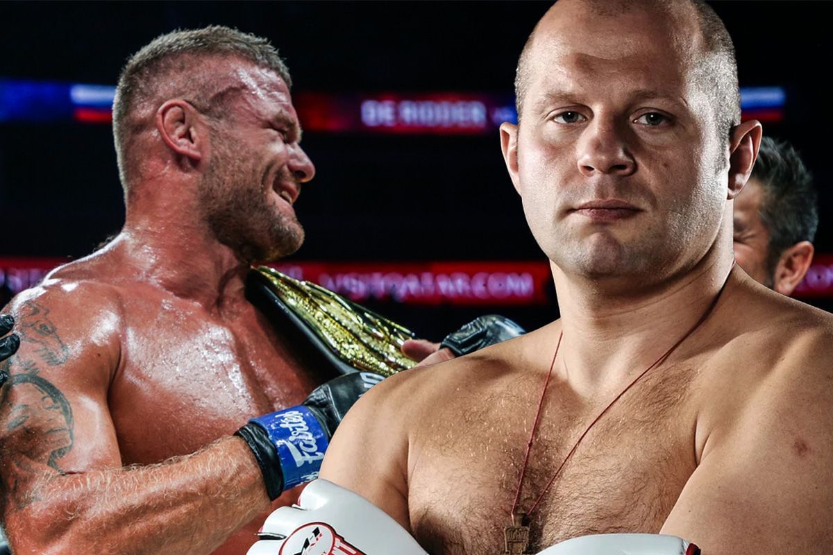 Anatoly Malykhin and Fedor Emelianenko (Image by ONE Championship)