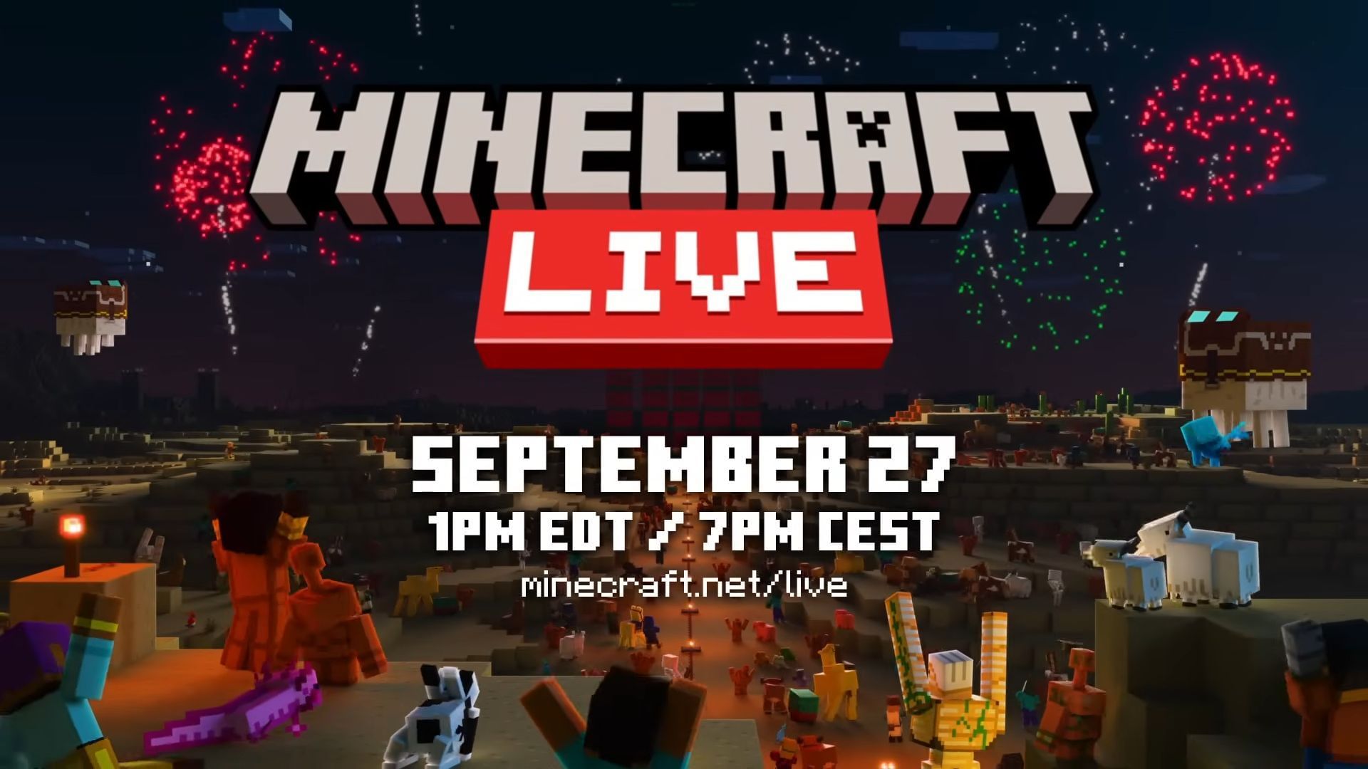 The next Live event is on September 27, 2025 (Image via YouTube/Minecraft)