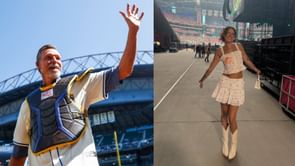 Randy Johnson’s daughter Willow turns up glamor in polka dot halter top and blue jeans in stylish mirror selfie