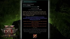 How to get Atalui's Bloodletting in Path of Exile 2, and its unique effects