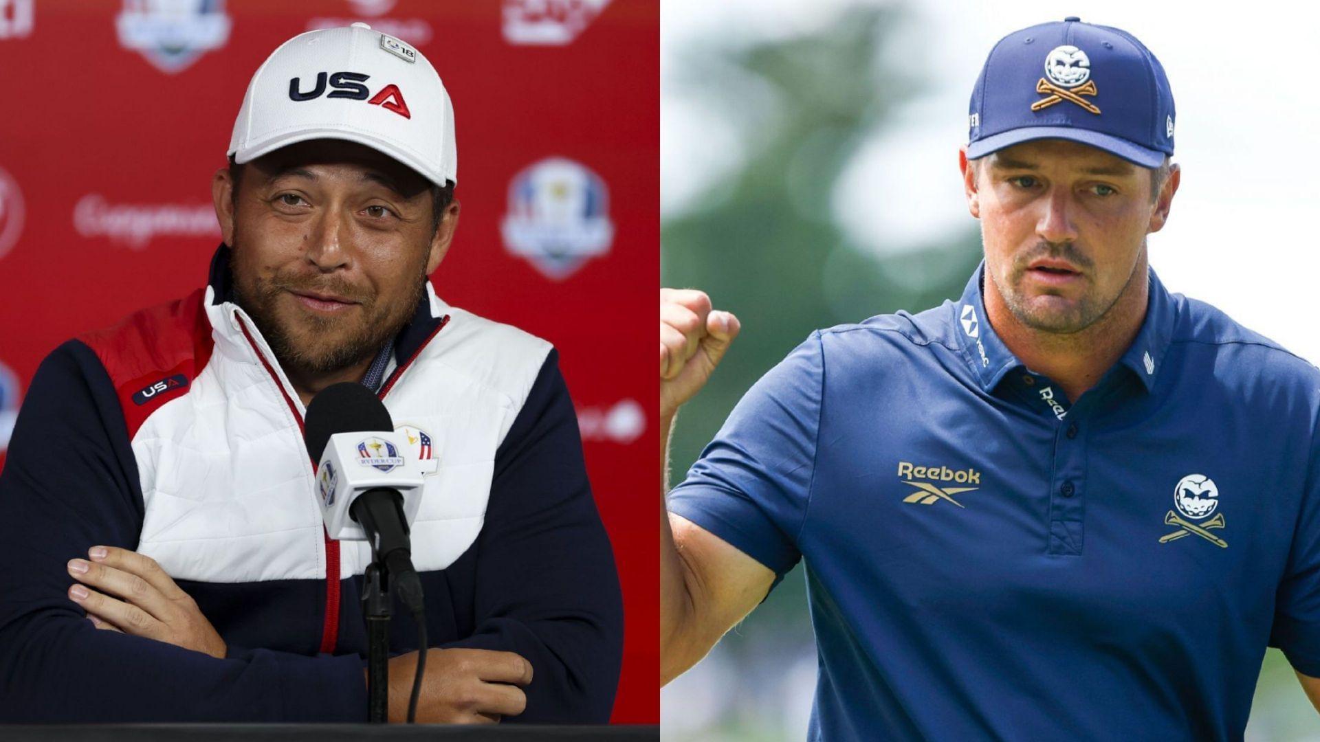 Xander Schauffele (on the left) and Bryson DeChambeau (on the right) / Source: Getty Images