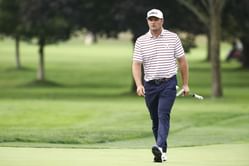 Bryson DeChambeau makes a sweet gesture for the security guard at the Ryder Cup venue