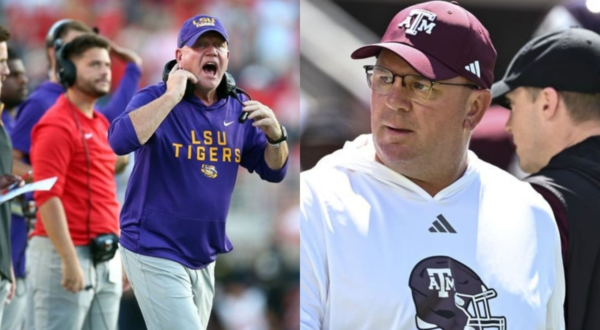 Brian Kelly and Mike Elko (Credit - Getty)