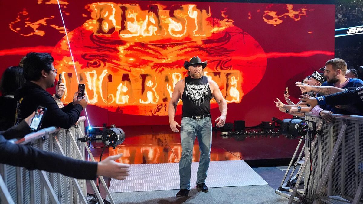 Brock Lesnar showed up to SmackDown this week [Image: WWE.com]