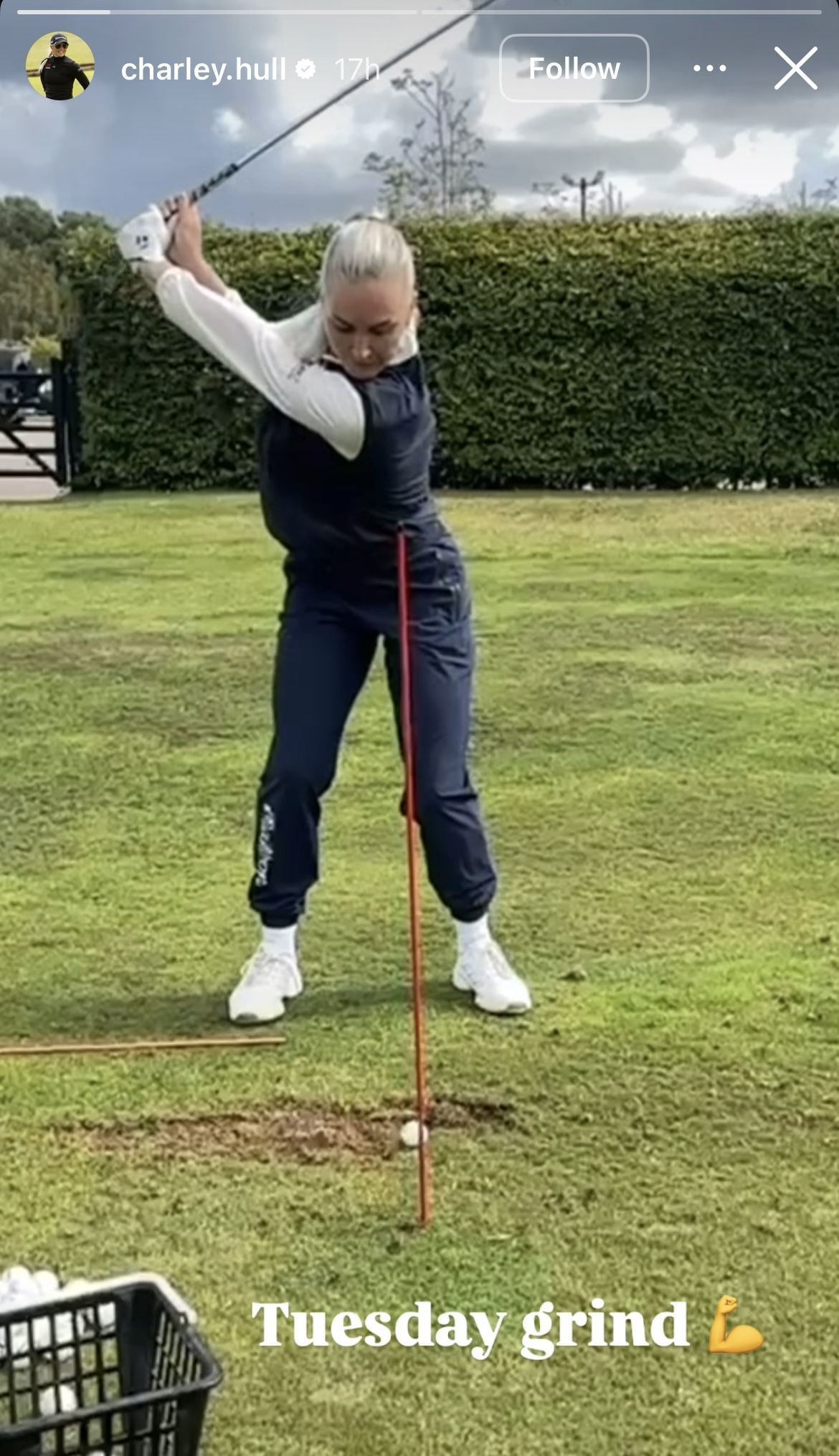 Image taken from Charley Hull&rsquo;s Instagram Story _ Source: Instagram/@charley.hull