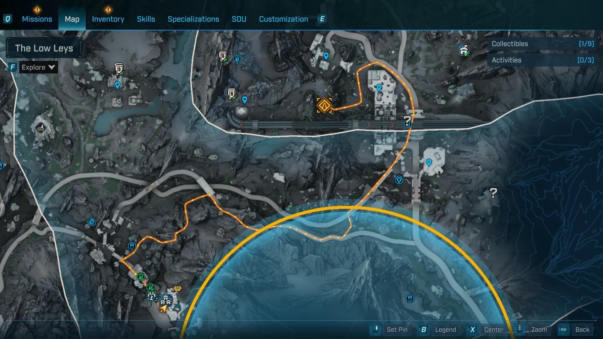 Path to Amara in Dark Subject quest of Borderlands 4 (Image via 2K Games)