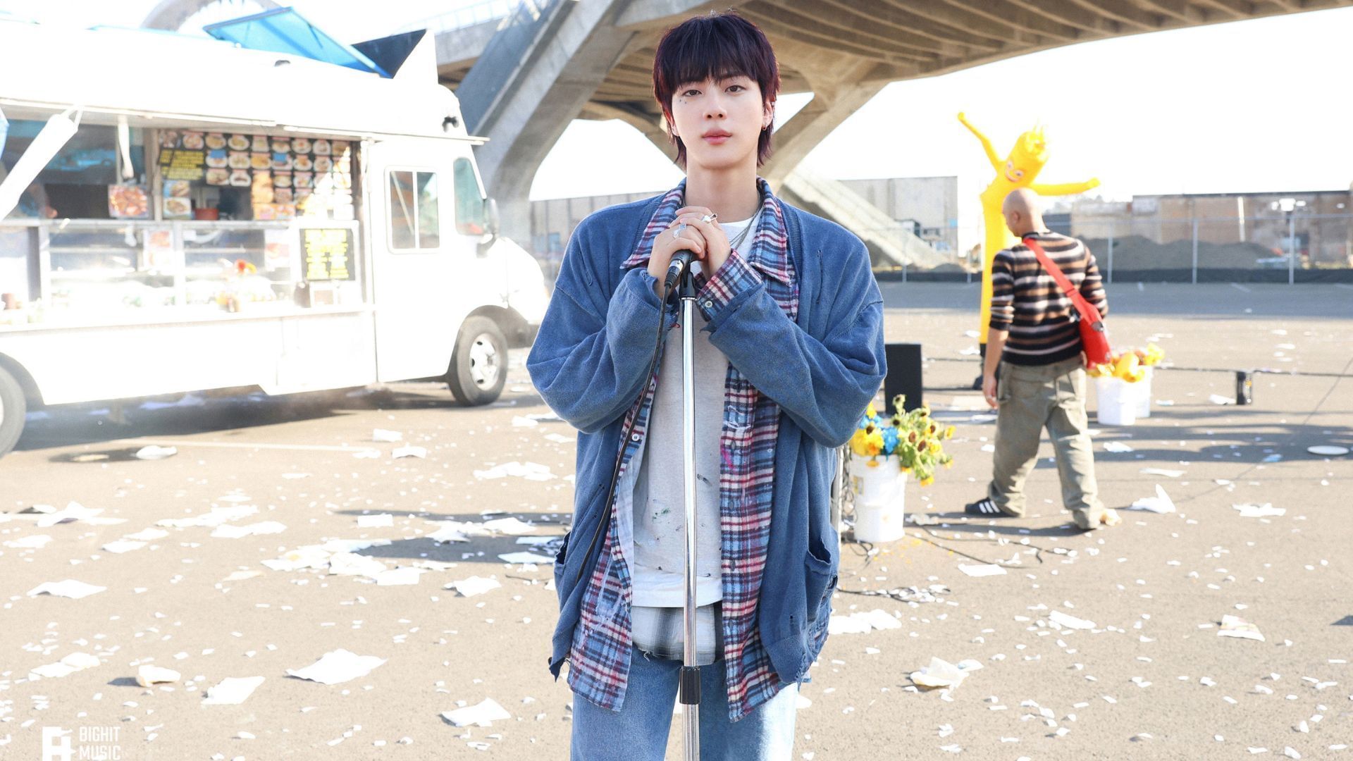 Jin gets the title of &quot;donation fairy&quot; (Image via Weverse)