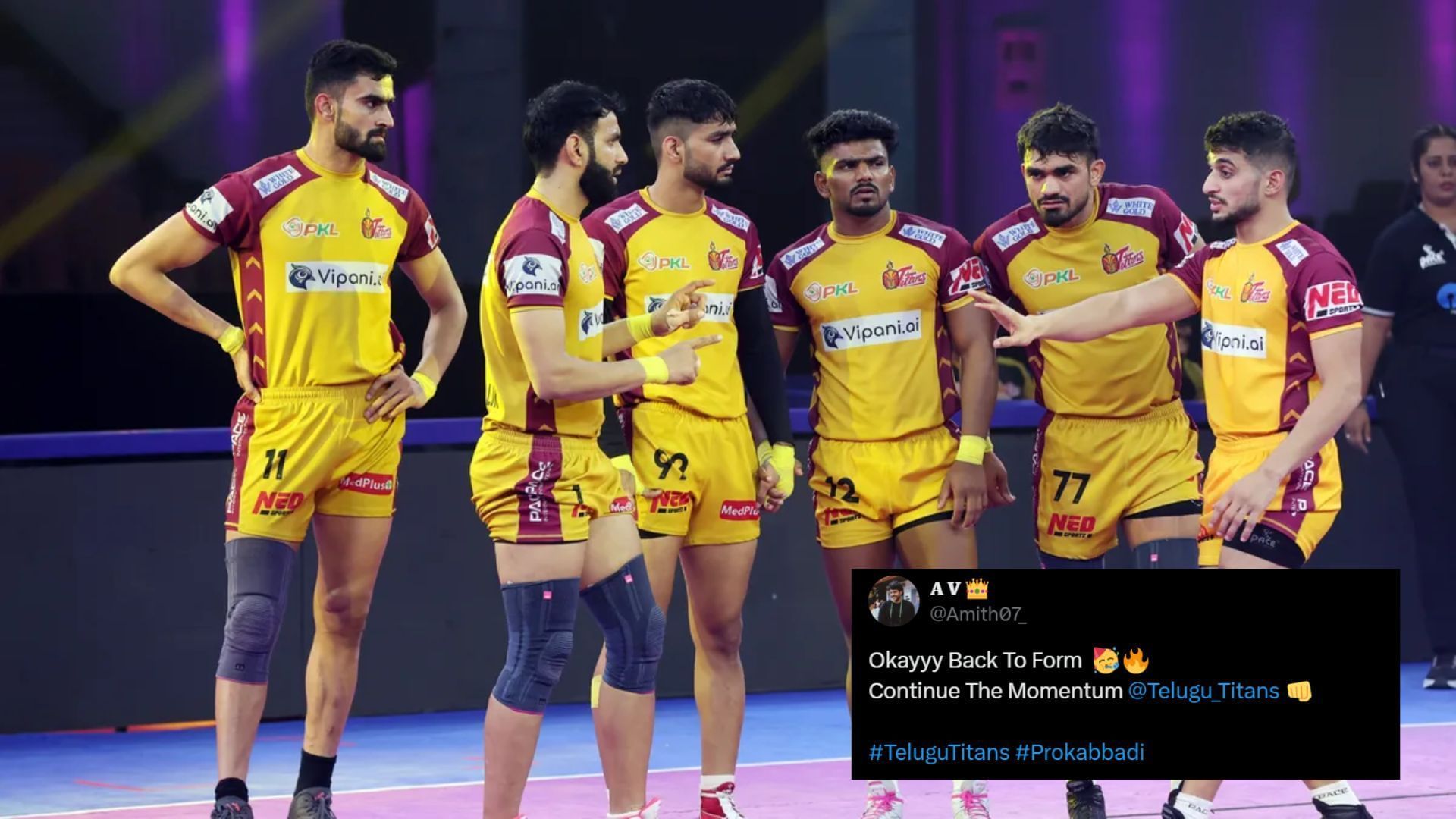 Telugu Titans returned to winning ways in Pro Kabaddi 2025 (Image Credits: PKL &amp; @Amith07_/X)