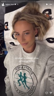 Sophie Cunningham publicó en su Instagram cuando estaba rehabilitando una lesión a través de @Sophie_Cam