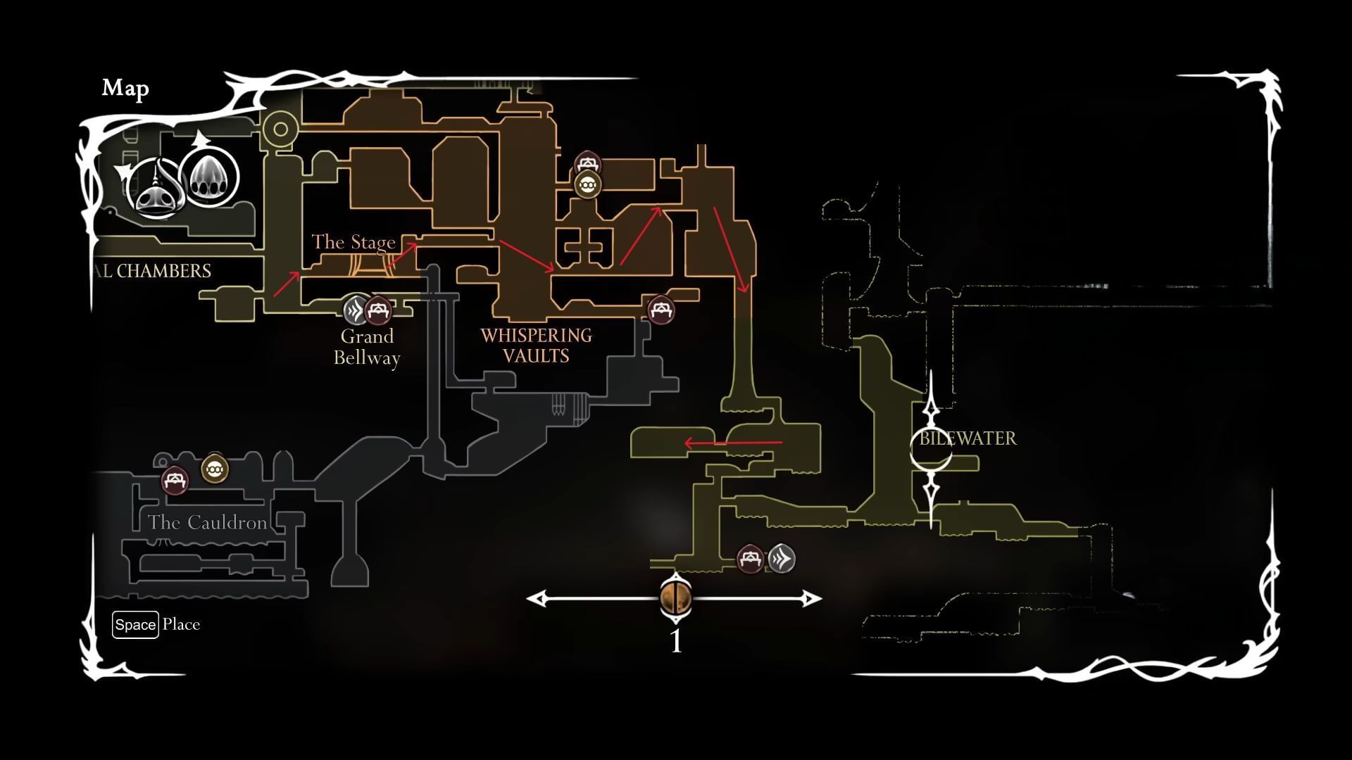 Twisted Bud location in Hollow Knight Silksong (Image via Team Cherry)