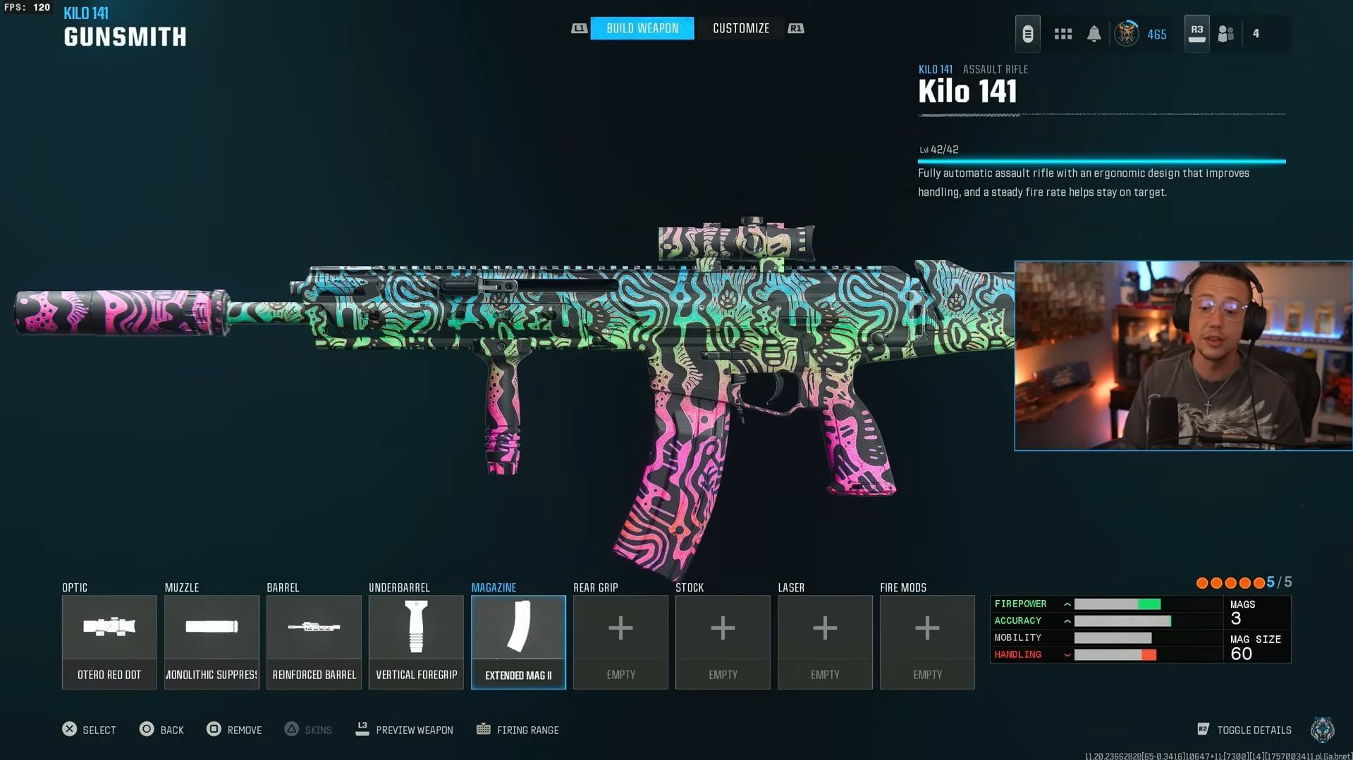 Kilo 141 Warzone meta loadout (Image via Activision and YouTube/WhosImmortal)