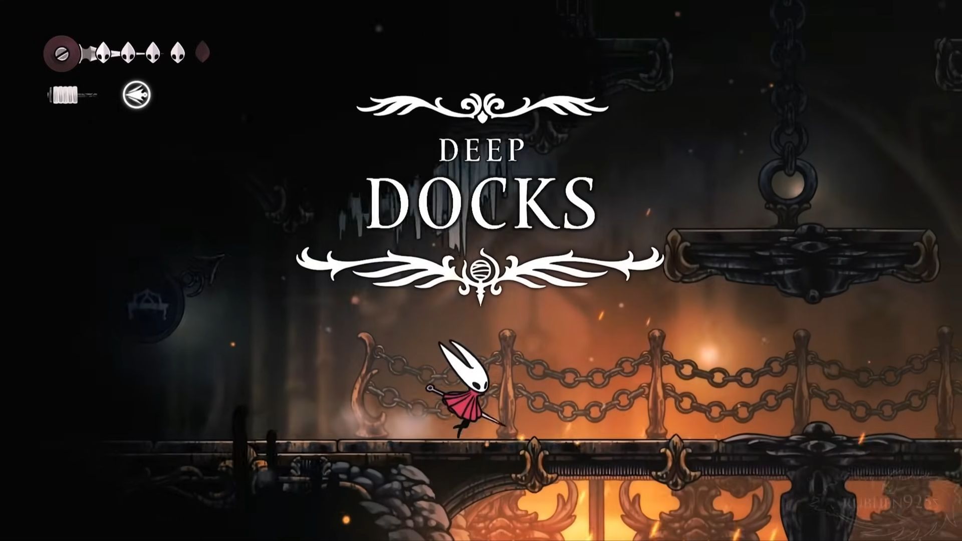 Deep Docks area in Hollow Knight Silksong (Image via Youtube/@Rubhen925)