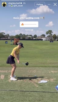 Always taken from the Instagram history of Hull _ Source: Instagram/@charley.hull