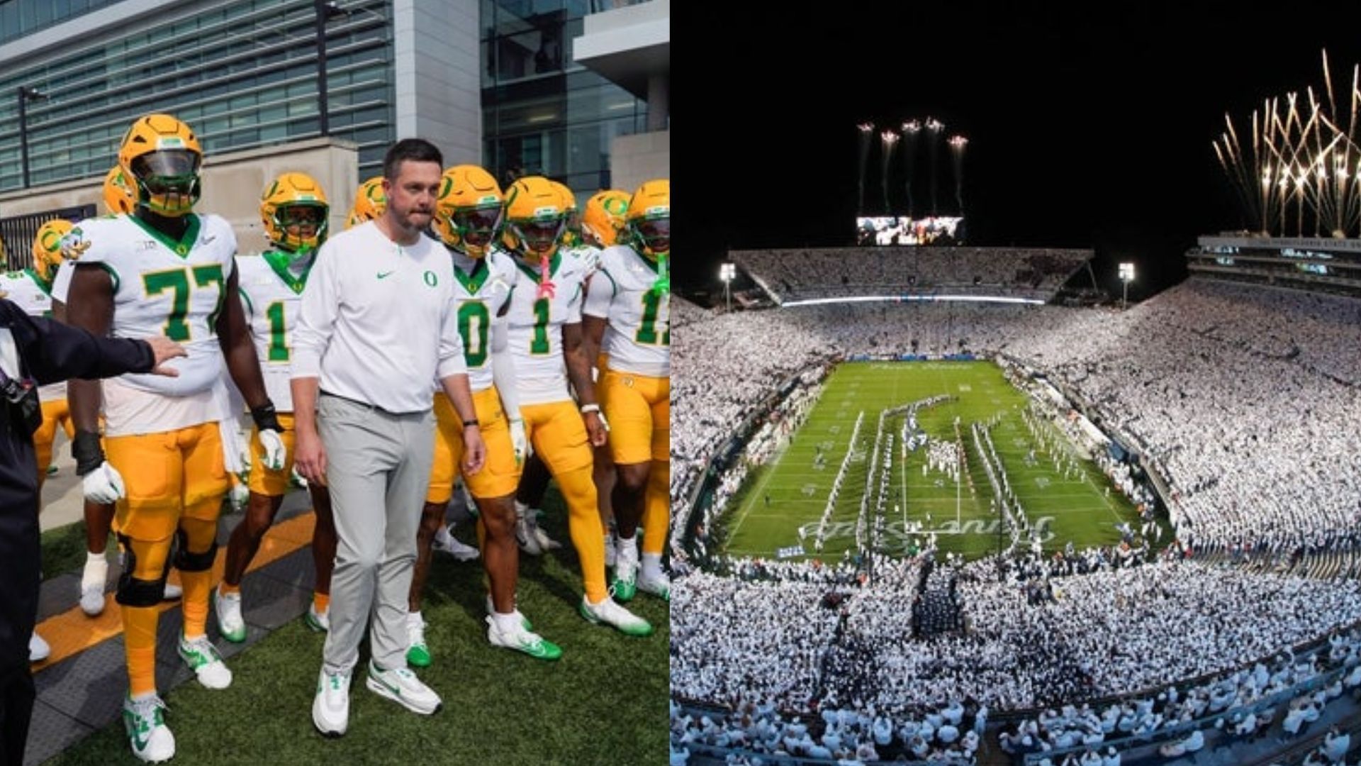 Oregon coach Dan Lanning and Penn State