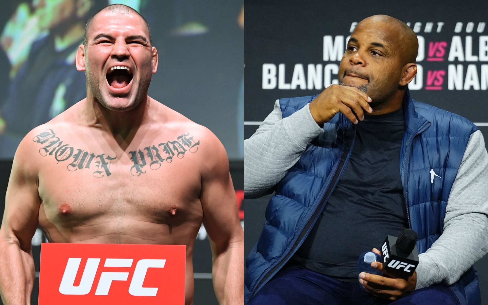 Cain Velasquez (left) and Daniel Cormier (right) were teammates at AKA. [Images courtesy: Getty Images]