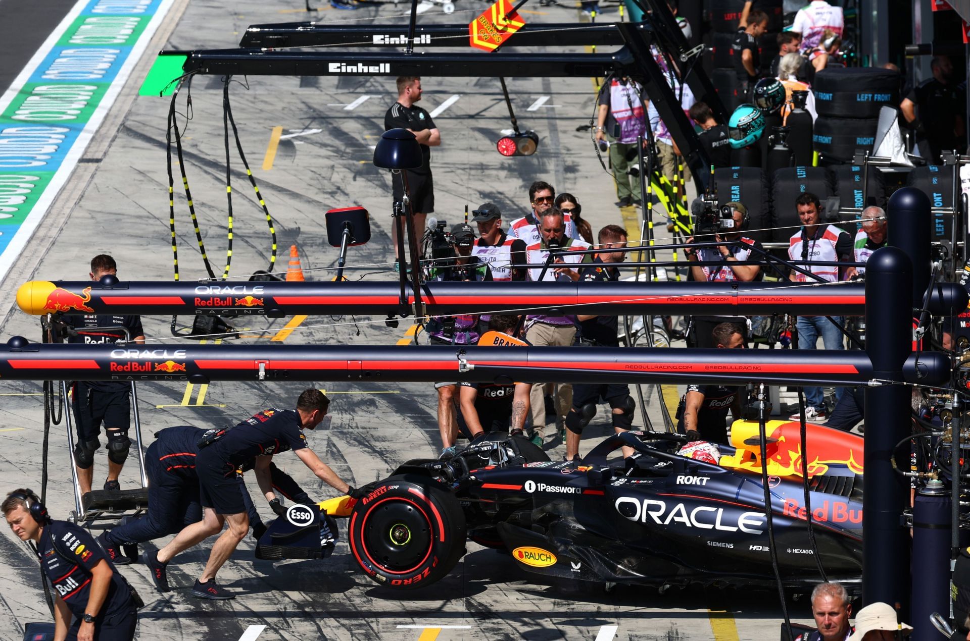 Max Verstappen (1) during Italian Grand Prix practice. Source: Getty