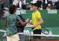 Lorenzo Musetti and Jannik Sinner at the Rolex Monte-Carlo Masters - Source: Getty