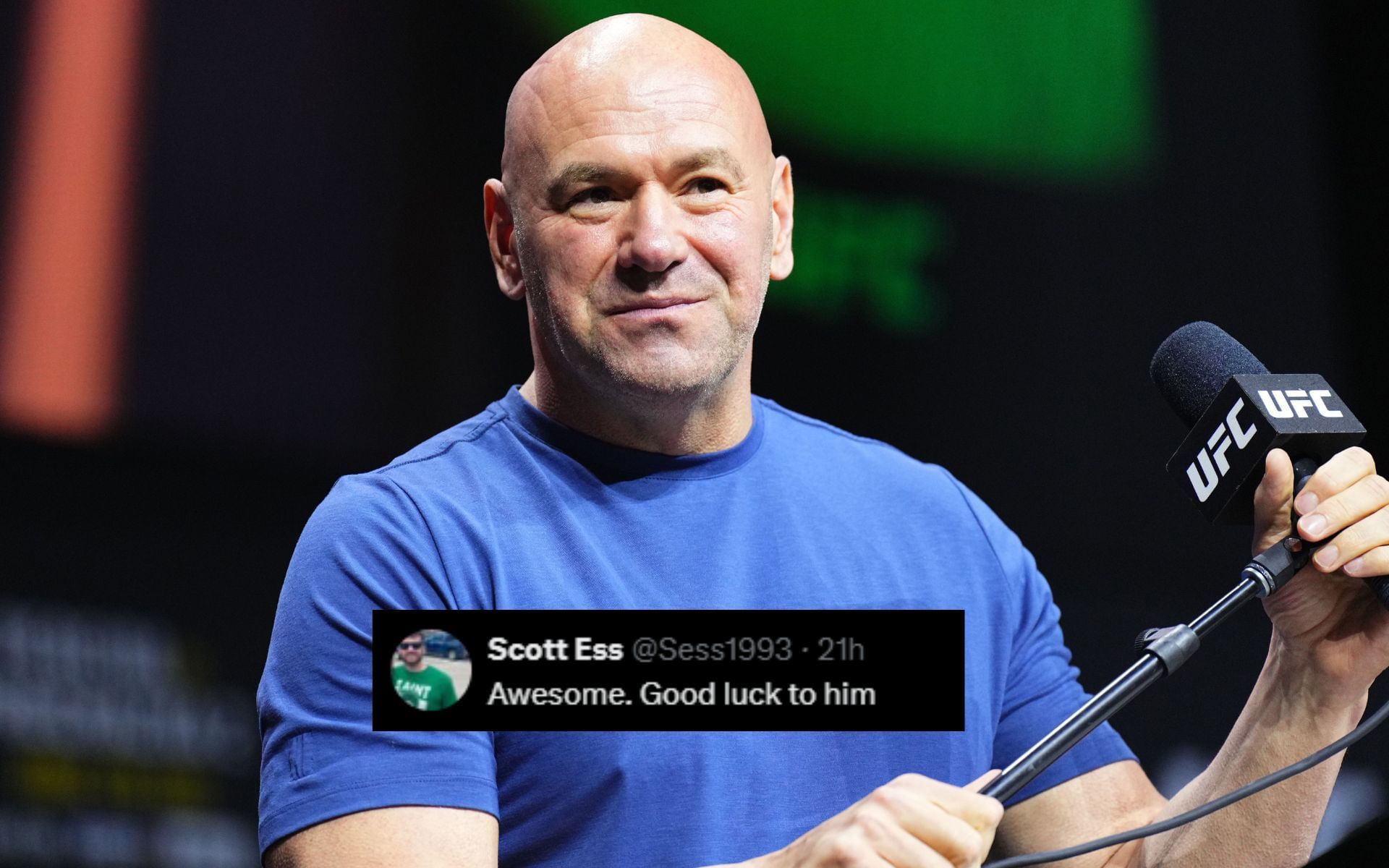 "W Dana" - Fans react to Dana White's heartwarming message for DWCS standout who earned UFC contract 72 hours after losing father 