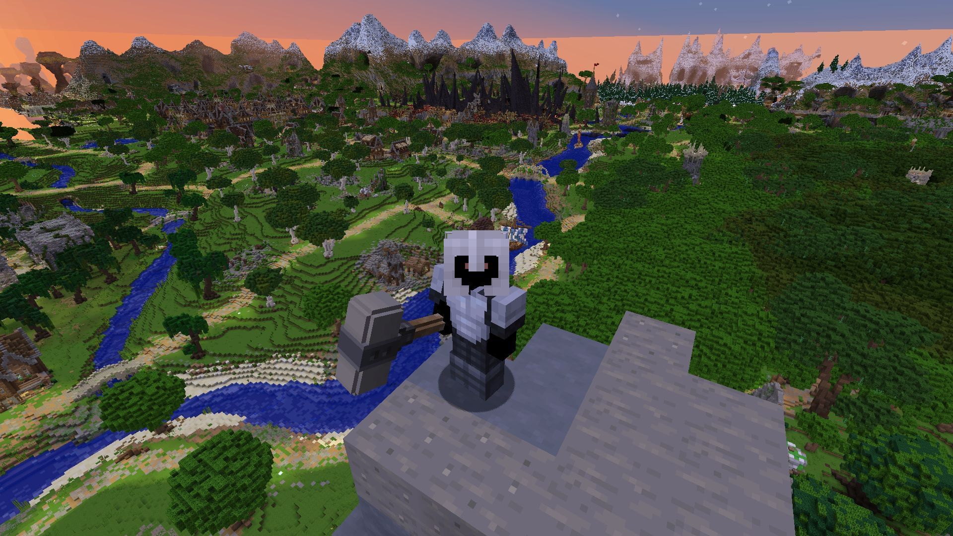 Bobby allows players to exceed the server&#039;s view distance by increasing render distance (Image via Modrinth/Bobby)