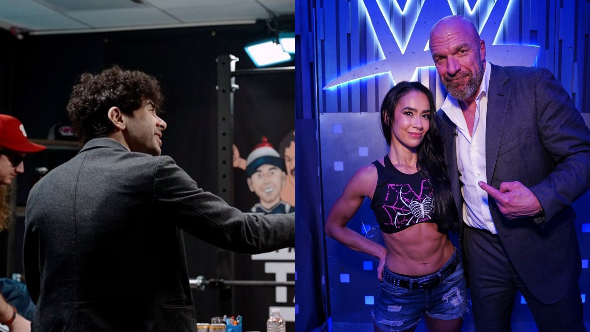 AJ Lee has signed a new contract with WWE after 10 years [Photo: AEW and Triple H
