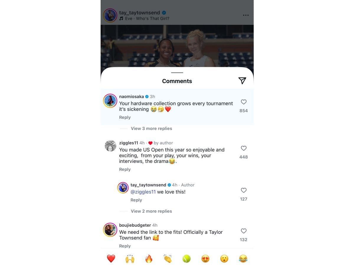 Osaka&#039;s comment on Instagram