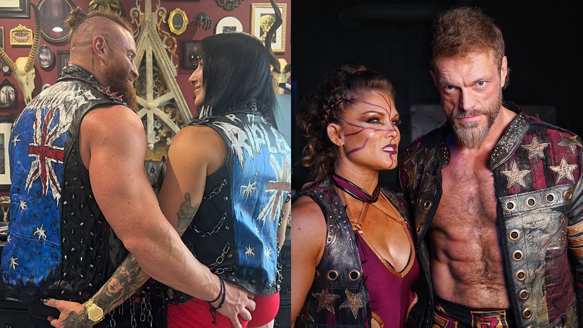 Wrestling couples (Image via Rhea Ripley &amp; Beth Phoenix