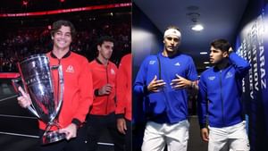 PICTURES: Carlos Alcaraz, Taylor Fritz, Alexander Zverev & others suit up to join Andre Agassi & Yannick Noah in iconic Laver Cup photoshoot