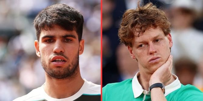 Supermodel rumored to have dated Carlos Alcaraz and Jannik Sinner at the same time responds with bizarre take blaming men