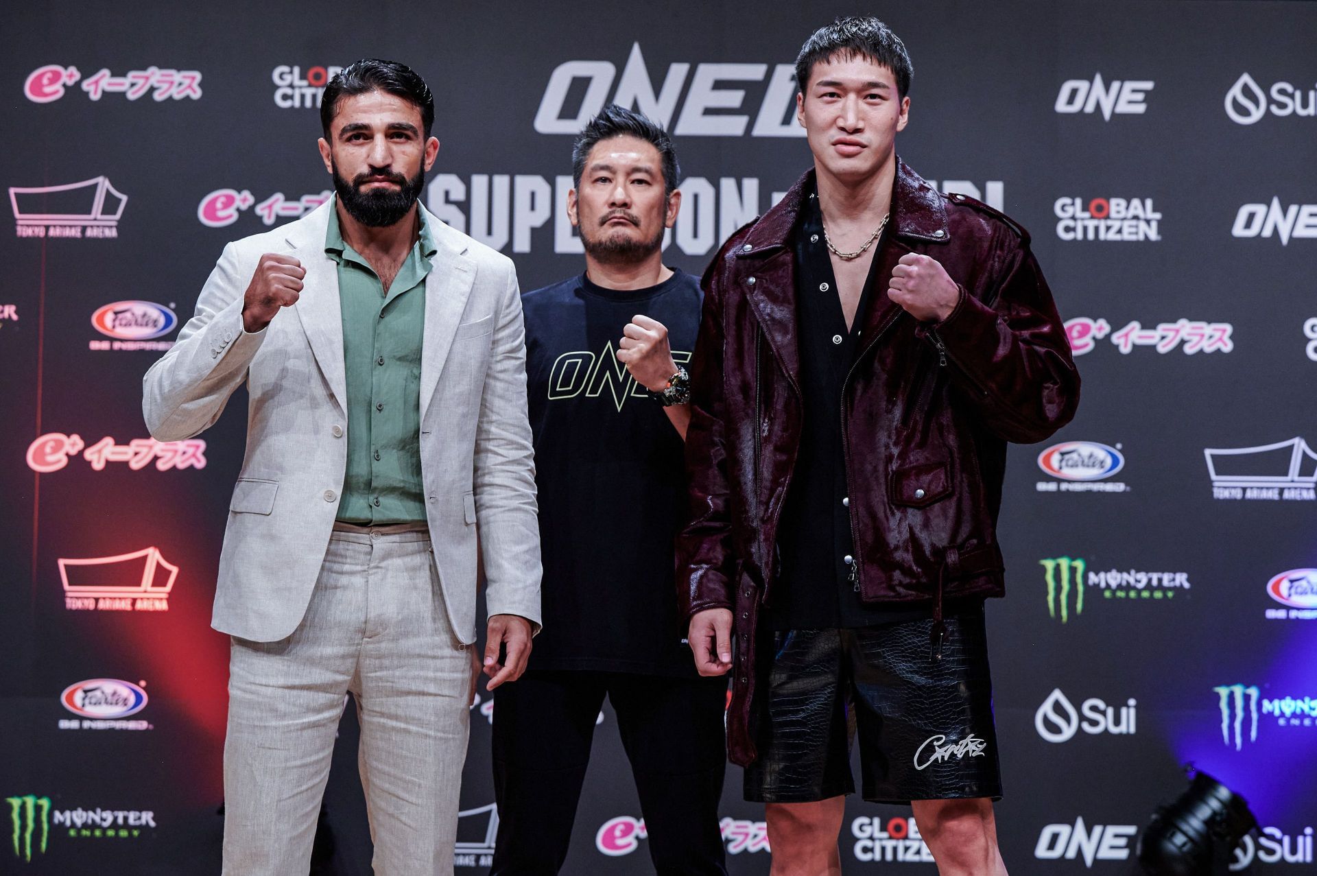 (From left) Marat Grigorian, Chatri Sityodtong, Rukiya Anpo. [Image: ONE Championship]