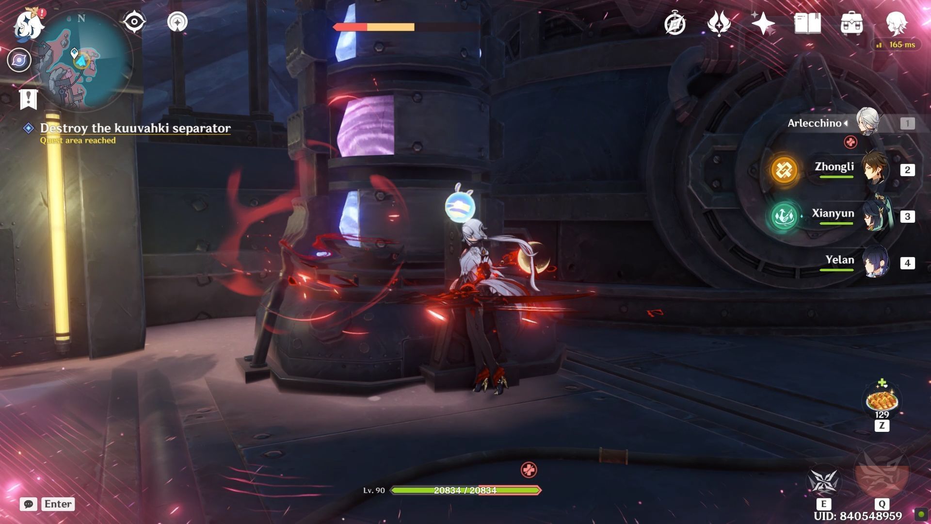 Destroy the kuuvahki separator (Image via HoYoverse)