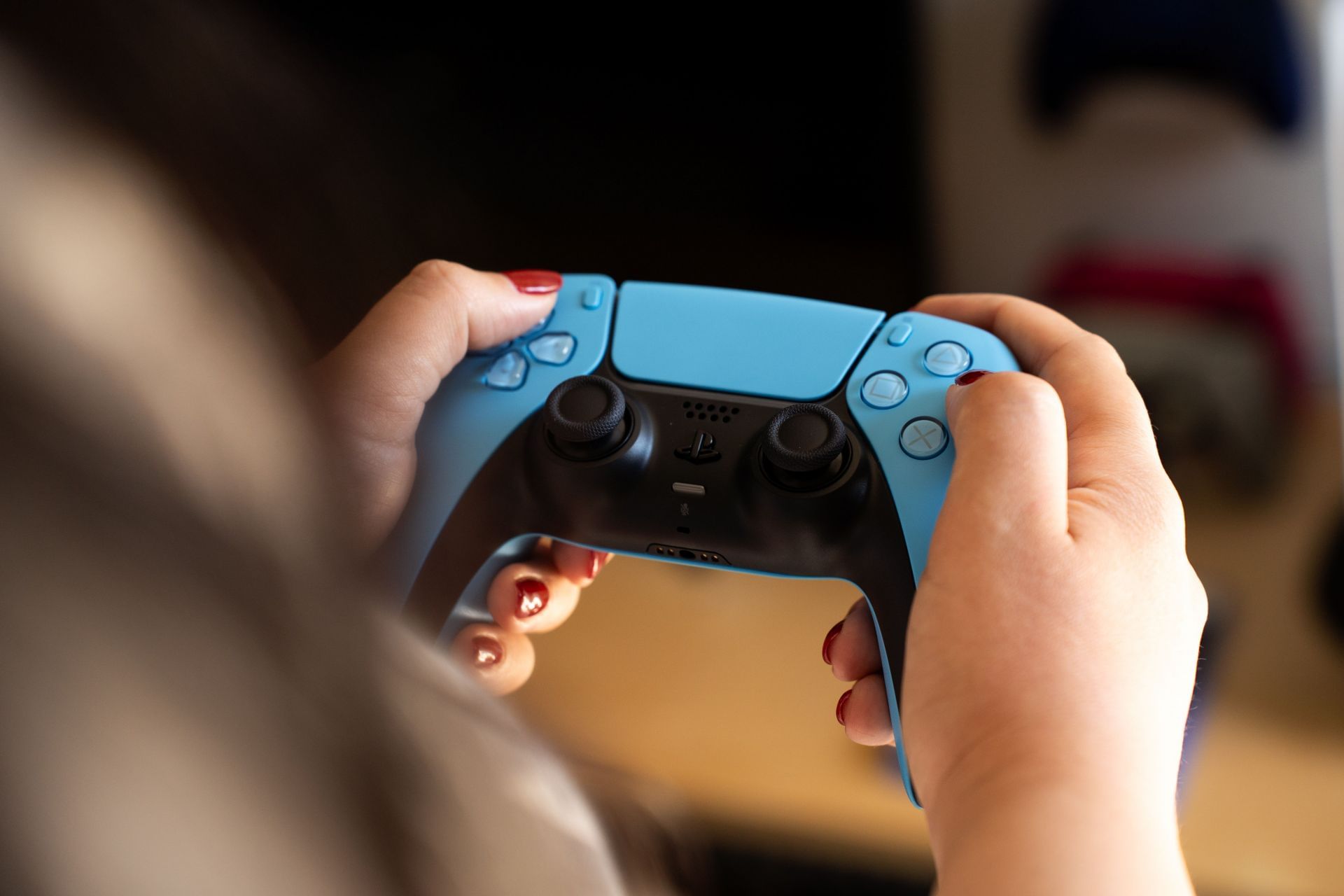 Sony DualSense  For PlayStation 5  In Starlight Blue Color. - Source: Getty