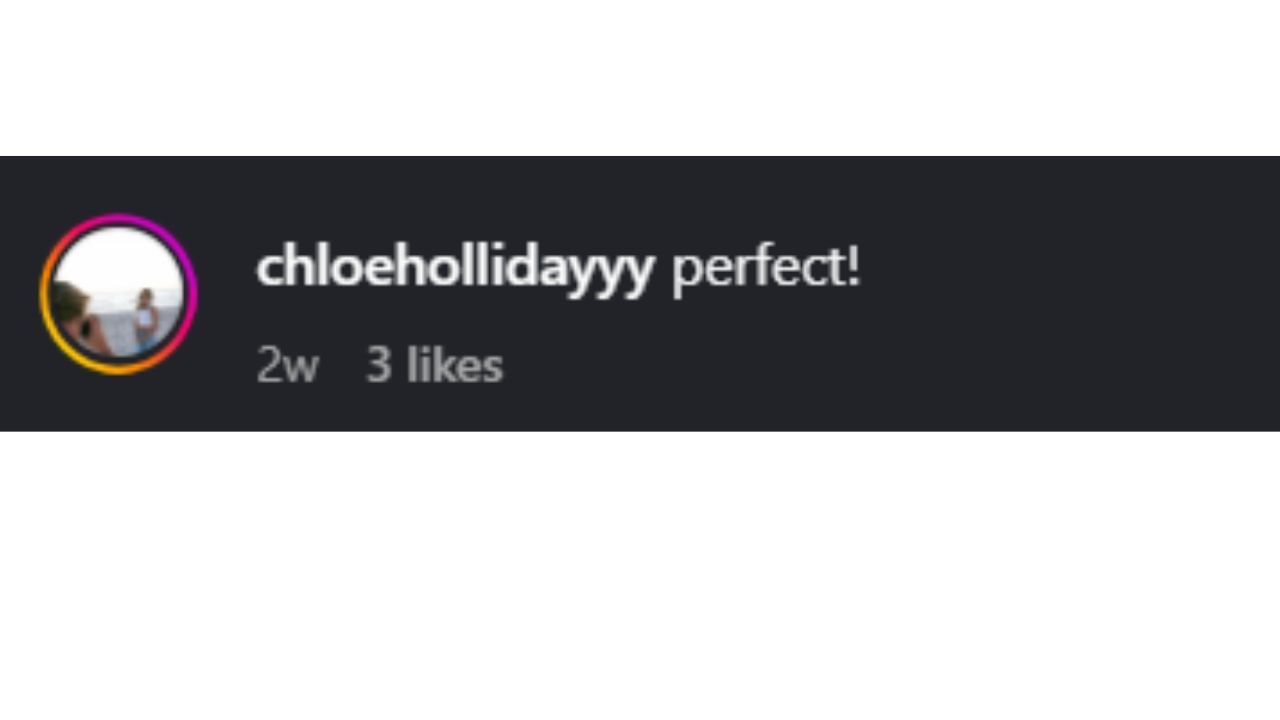 Comments section